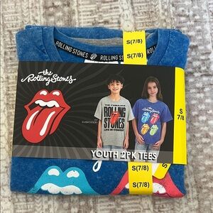 The Rolling Stones Kids 2-Pack Tees - Blue and Gray
